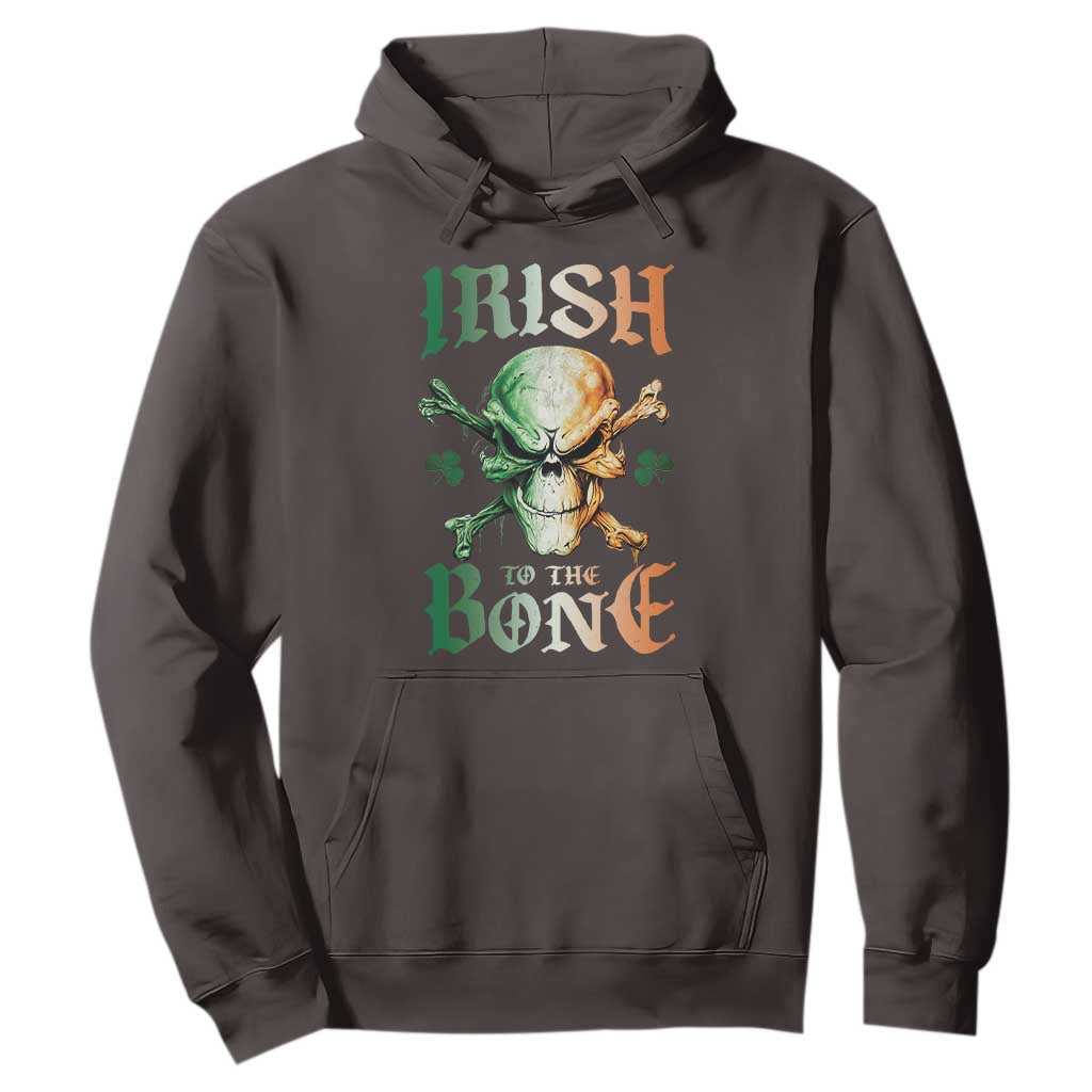 Irish Pride Hoodie Irish To The Bone TS09 Dark Chocolate Print Your Wear