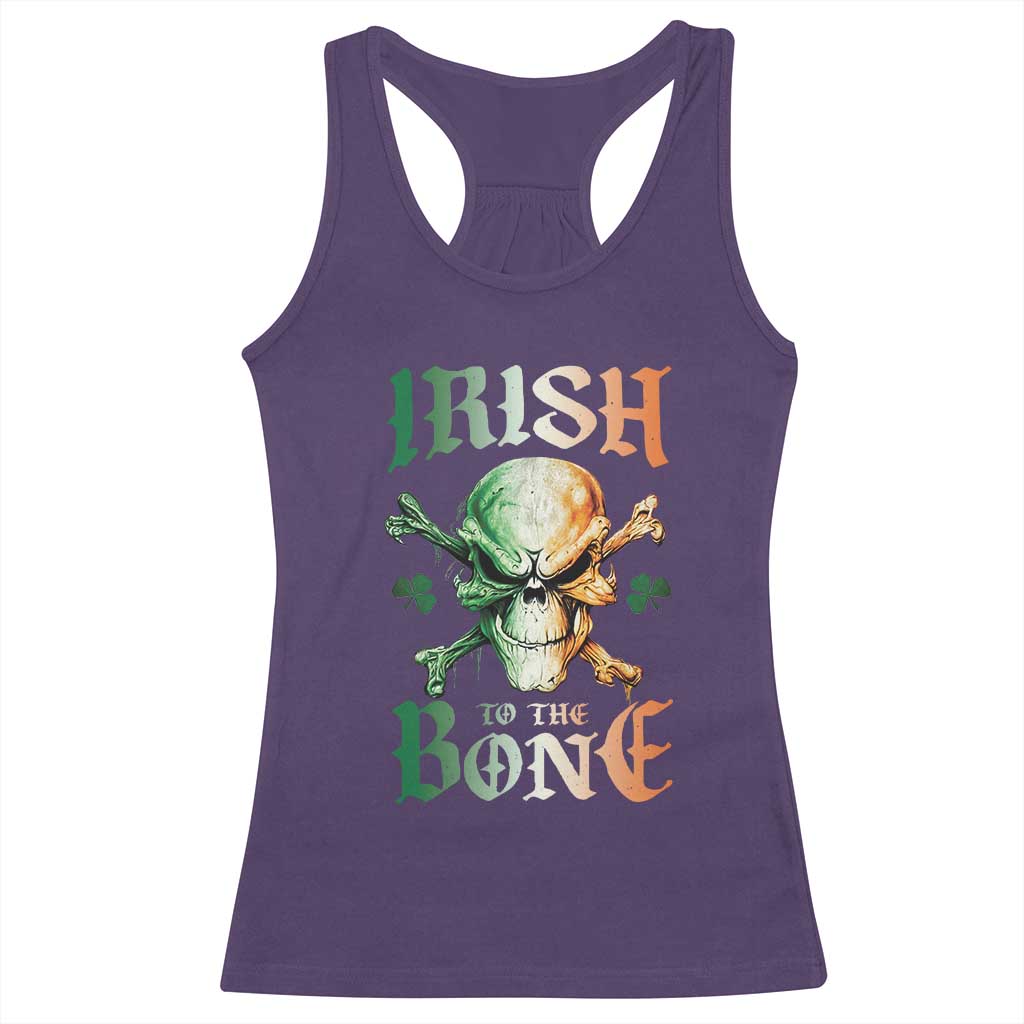 Irish Pride Racerback Tank Top Irish To The Bone TS09 Purple Print Your Wear