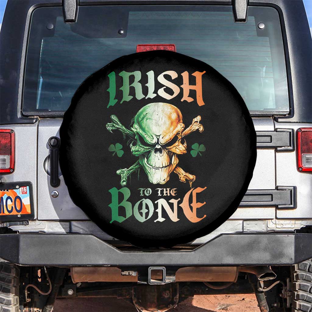 Irish Pride Spare Tire Cover Irish To The Bone TS09 No hole Black Print Your Wear