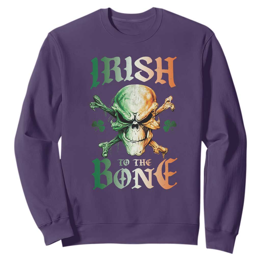 Irish Pride Sweatshirt Irish To The Bone TS09 Purple Print Your Wear