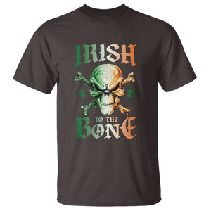 Irish Pride T Shirt Irish To The Bone TS09 Dark Chocolate Print Your Wear