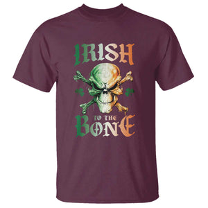 Irish Pride T Shirt Irish To The Bone TS09 Maroon Print Your Wear