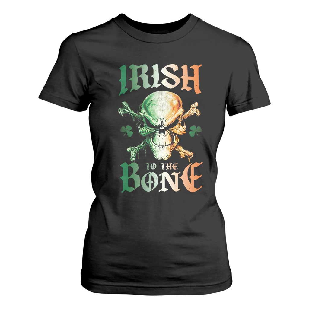 Irish Pride T Shirt For Women Irish To The Bone TS09 Black Print Your Wear