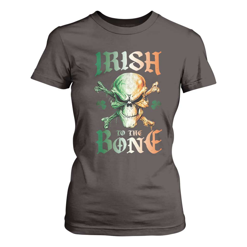 Irish Pride T Shirt For Women Irish To The Bone TS09 Dark Chocolate Print Your Wear