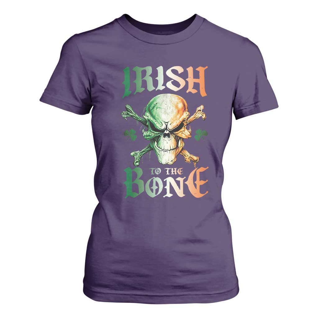 Irish Pride T Shirt For Women Irish To The Bone TS09 Purple Print Your Wear