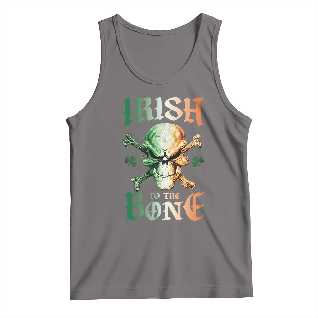 Irish Pride Tank Top Irish To The Bone TS09 Deep Heather Print Your Wear