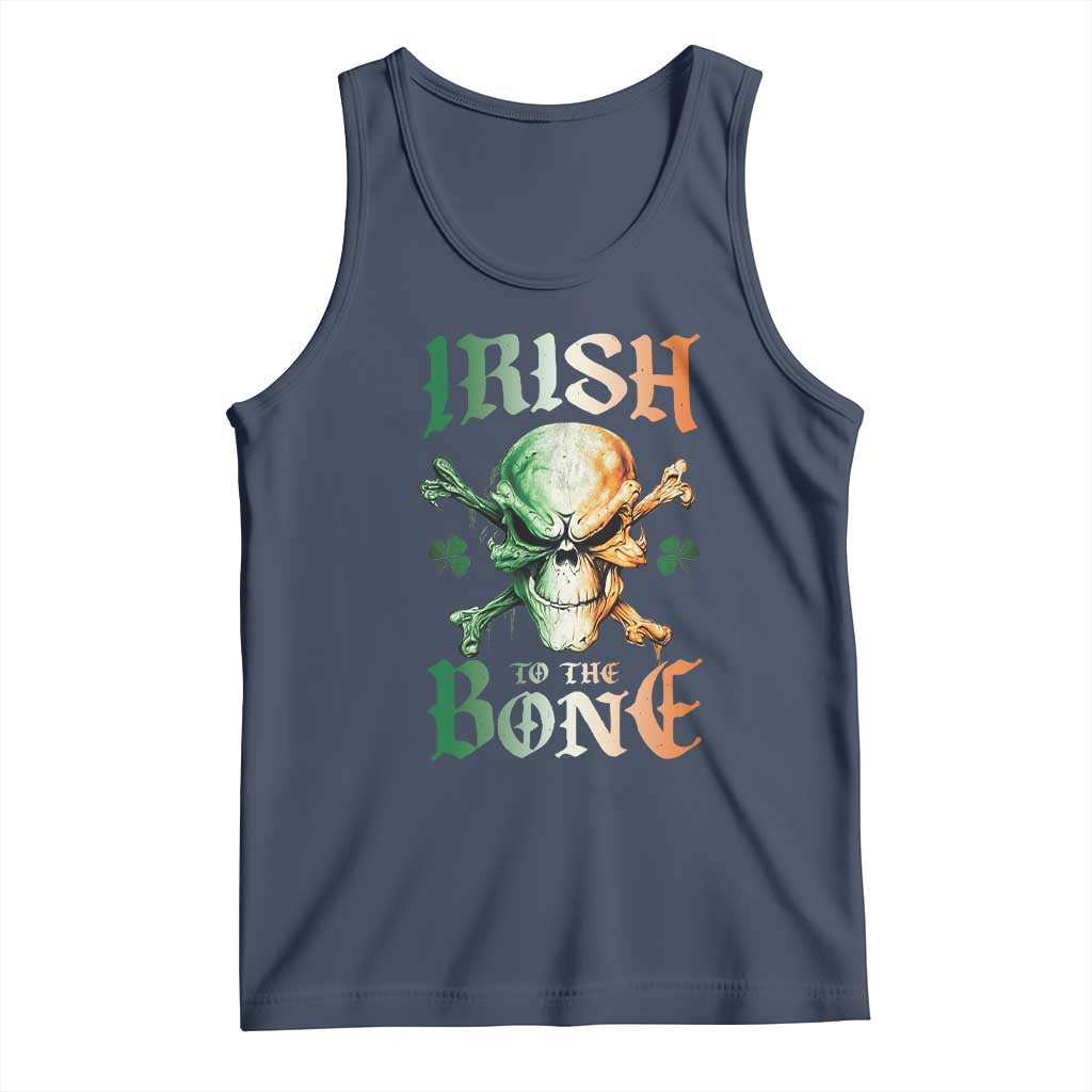 Irish Pride Tank Top Irish To The Bone TS09 Navy Print Your Wear