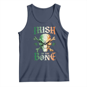 Irish Pride Tank Top Irish To The Bone TS09 Navy Print Your Wear