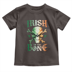 Irish Pride Toddler T Shirt Irish To The Bone TS09 Dark Chocolate Print Your Wear