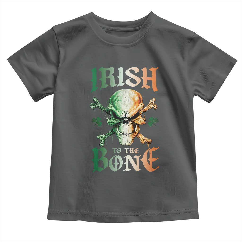 Irish Pride Toddler T Shirt Irish To The Bone TS09 Dark Heather Print Your Wear