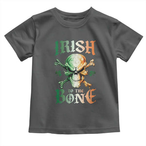Irish Pride Toddler T Shirt Irish To The Bone TS09 Dark Heather Print Your Wear
