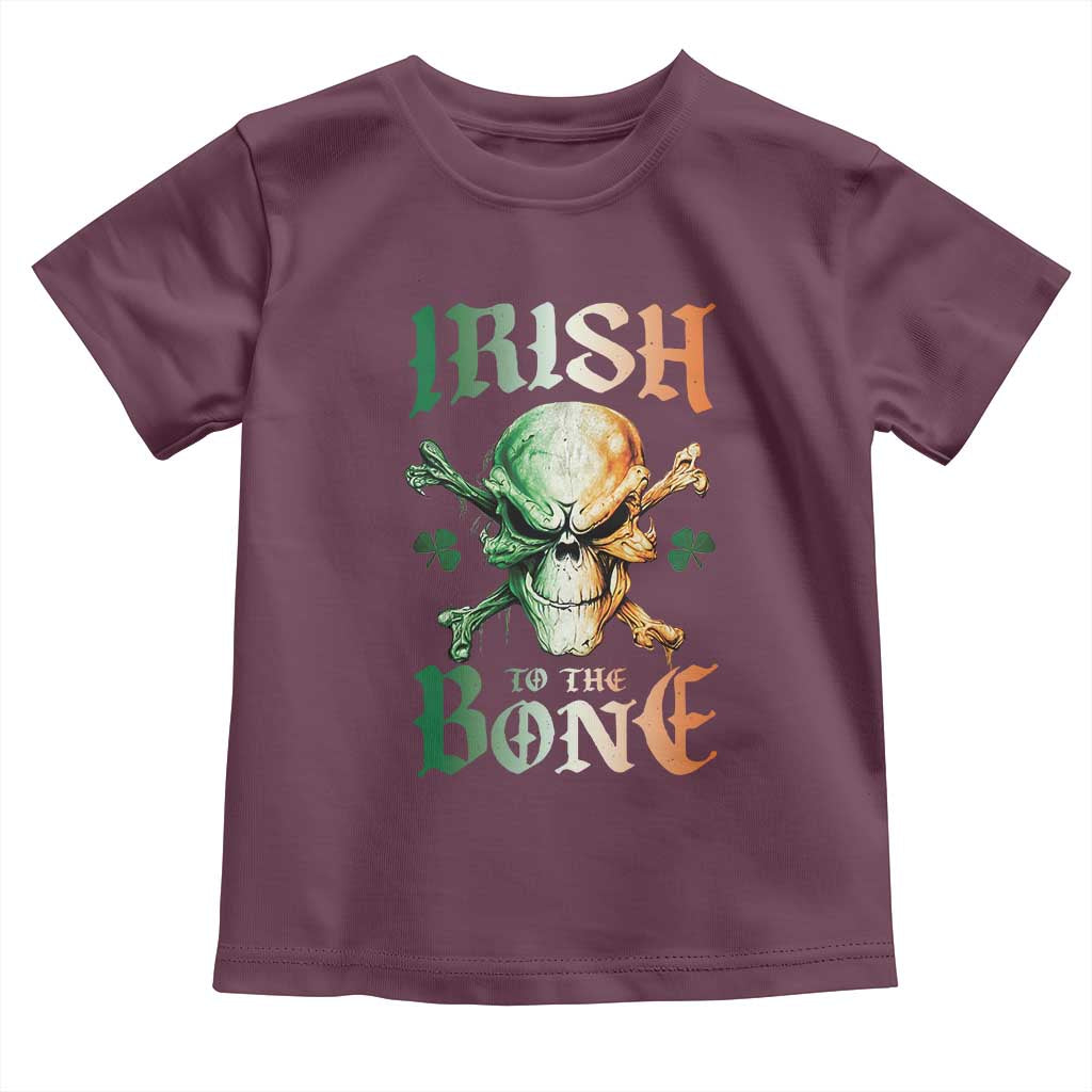 Irish Pride Toddler T Shirt Irish To The Bone TS09 Maroon Print Your Wear