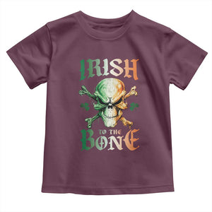 Irish Pride Toddler T Shirt Irish To The Bone TS09 Maroon Print Your Wear