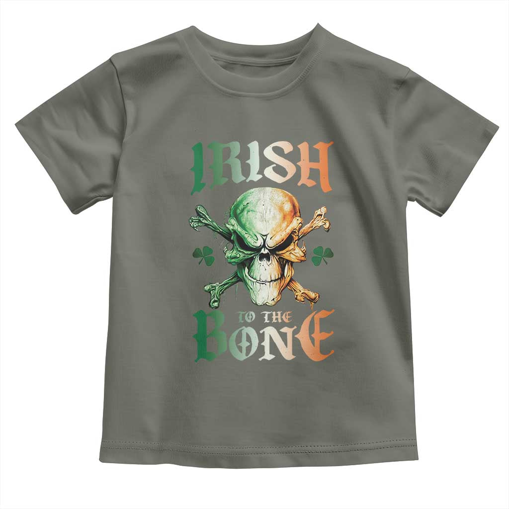 Irish Pride Toddler T Shirt Irish To The Bone TS09 Military Green Print Your Wear