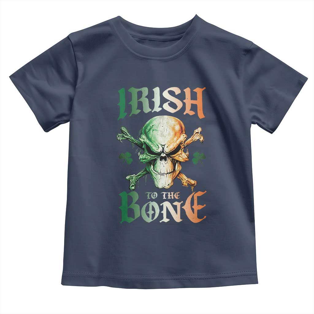 Irish Pride Toddler T Shirt Irish To The Bone TS09 Navy Print Your Wear