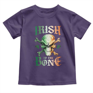 Irish Pride Toddler T Shirt Irish To The Bone TS09 Purple Print Your Wear