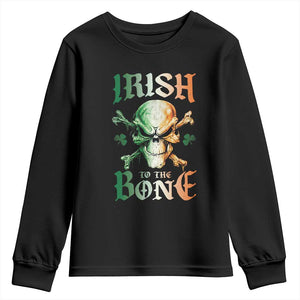 Irish Pride Youth Sweatshirt Irish To The Bone TS09 Black Print Your Wear