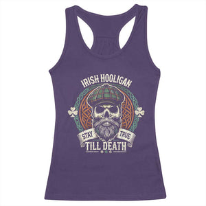 Irish Pride Racerback Tank Top Irish Hooligan Stay True Till Death TS09 Purple Print Your Wear