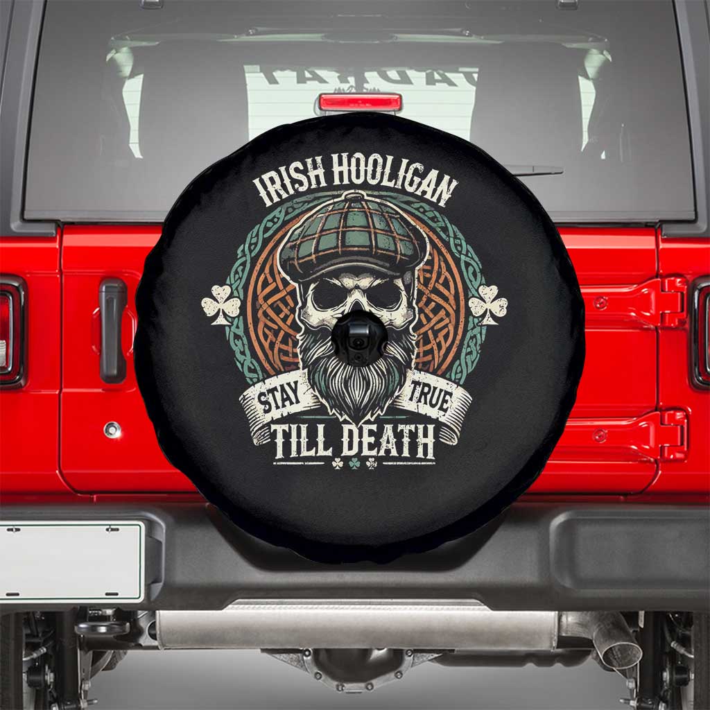 Irish Pride Spare Tire Cover Irish Hooligan Stay True Till Death TS09 Black Print Your Wear