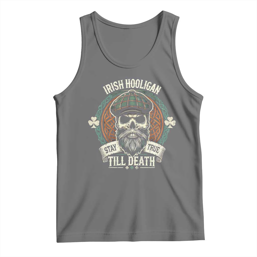 Irish Pride Tank Top Irish Hooligan Stay True Till Death TS09 Black Heather Print Your Wear