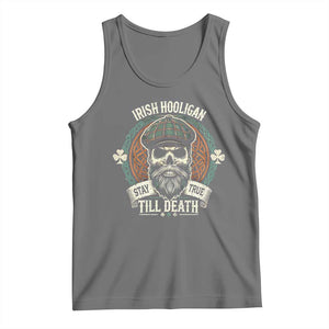 Irish Pride Tank Top Irish Hooligan Stay True Till Death TS09 Black Heather Print Your Wear