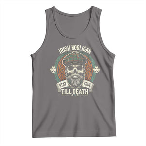 Irish Pride Tank Top Irish Hooligan Stay True Till Death TS09 Deep Heather Print Your Wear