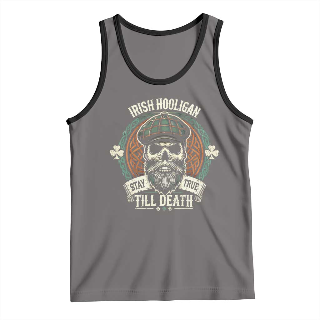 Irish Pride Tank Top Irish Hooligan Stay True Till Death TS09 Deep Heather Black Print Your Wear