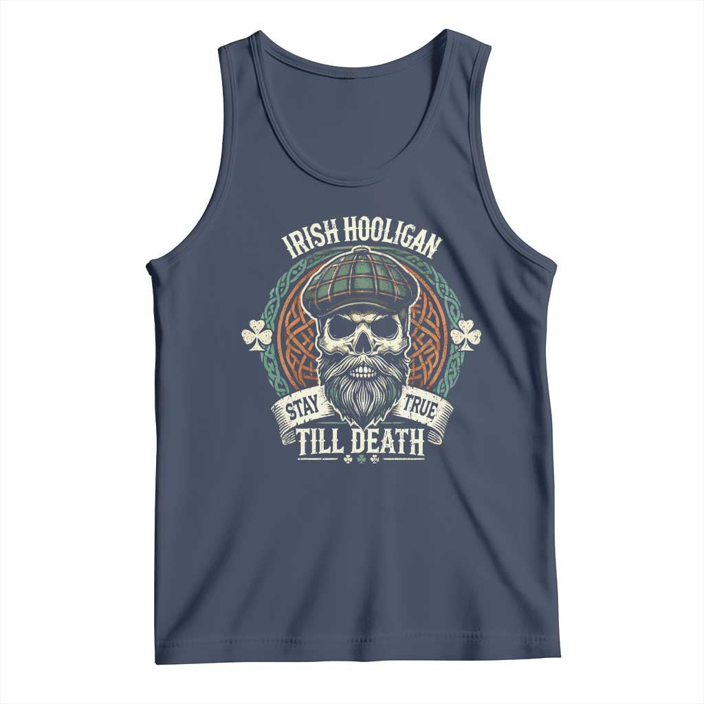 Irish Pride Tank Top Irish Hooligan Stay True Till Death TS09 Navy Print Your Wear