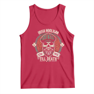 Irish Pride Tank Top Irish Hooligan Stay True Till Death TS09 Red Print Your Wear