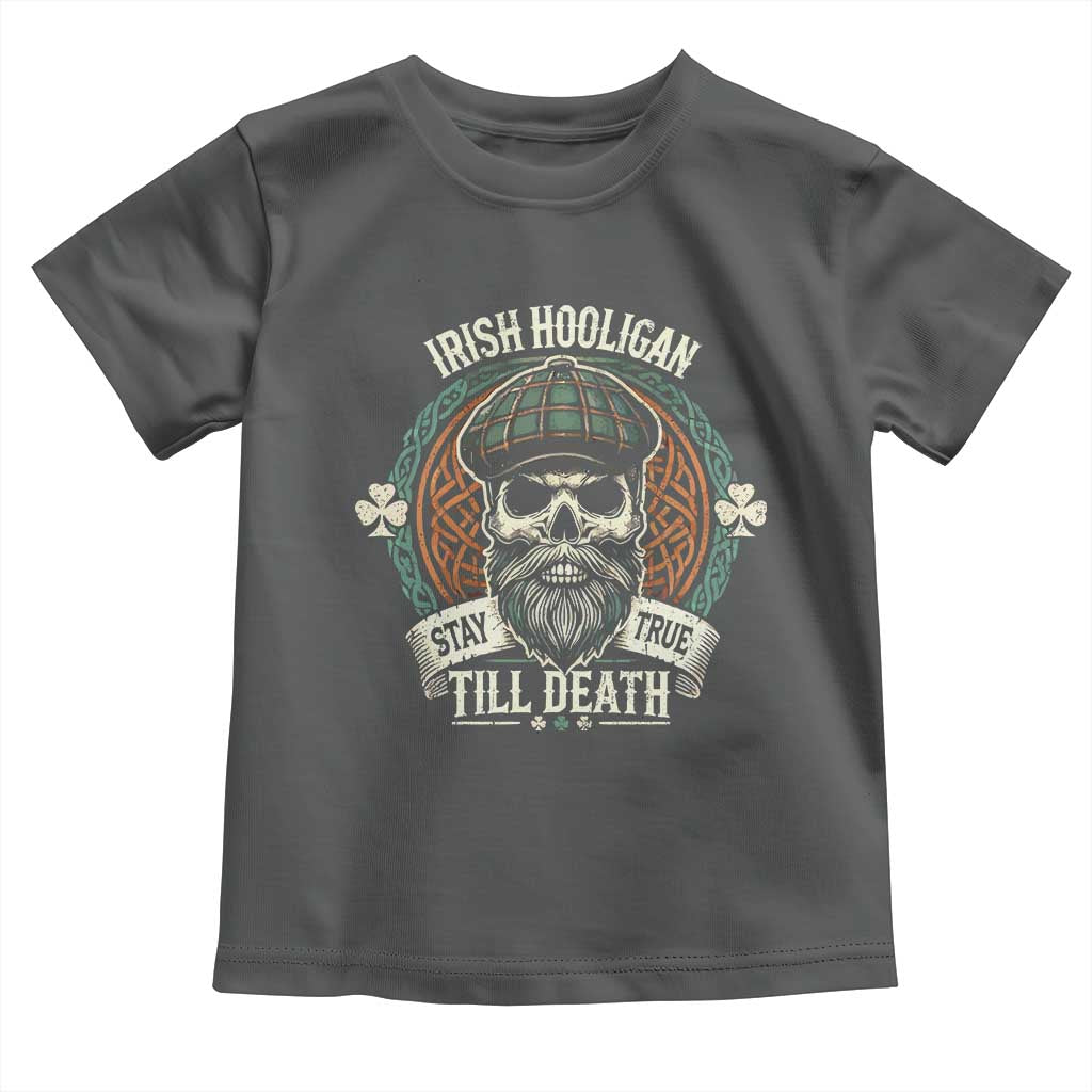 Irish Pride Toddler T Shirt Irish Hooligan Stay True Till Death TS09 Dark Heather Print Your Wear