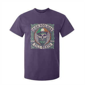 Irish Pride T Shirt For Kid Irish Hooligan Ireland Flag Skull TS09 Purple Print Your Wear