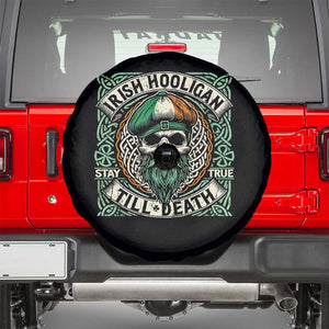 Irish Pride Spare Tire Cover Irish Hooligan Ireland Flag Skull TS09 Black Print Your Wear