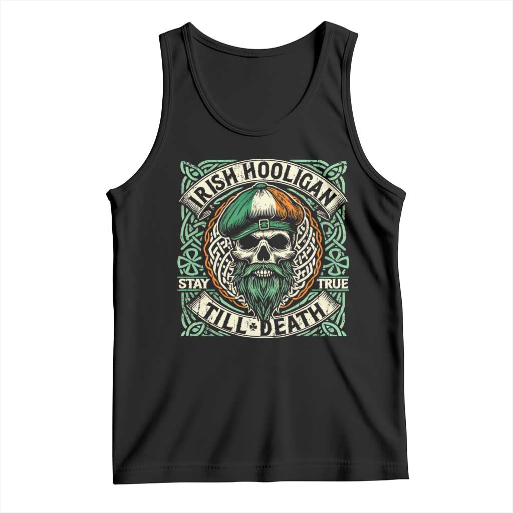 Irish Pride Tank Top Irish Hooligan Ireland Flag Skull TS09 Black Print Your Wear
