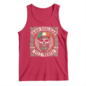 Irish Pride Tank Top Irish Hooligan Ireland Flag Skull TS09 Red Print Your Wear