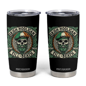 Irish Pride Tumbler Cup Irish Hooligan Ireland Flag Skull TS09 Black Print Your Wear