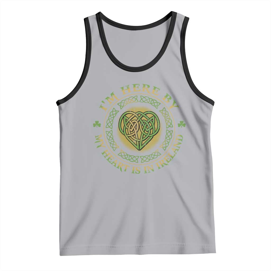 Irish Pride Tank Top I May Be Here But My Heart Is In Ireland TS09 Athletic Heather Black Print Your Wear