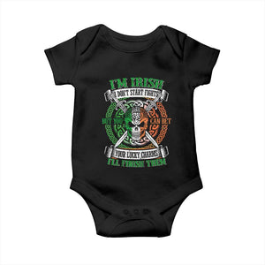 Irish Pride Baby Onesie You Can Bet Your Lucky Charms I'll Finish Them TS09 Black Print Your Wear