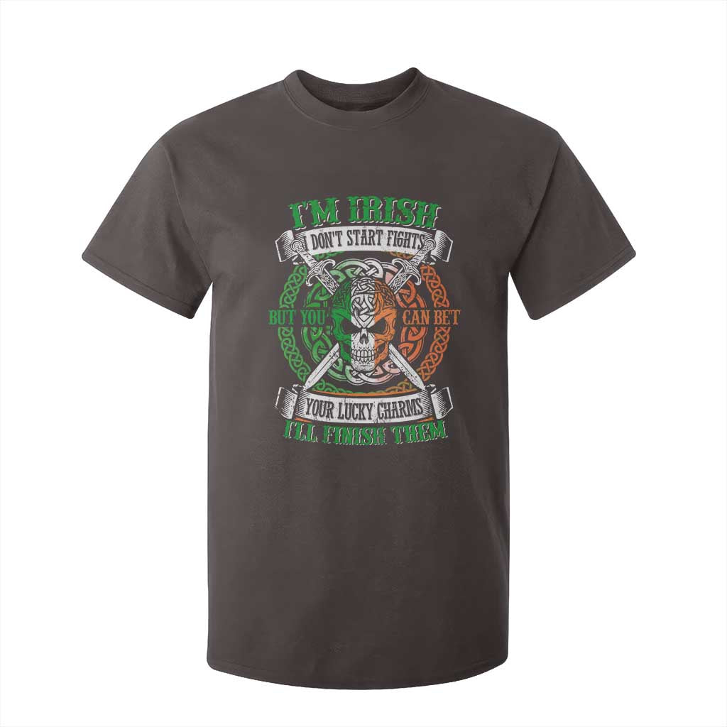 Irish Pride T Shirt For Kid You Can Bet Your Lucky Charms I'll Finish Them TS09 Dark Chocolate Print Your Wear