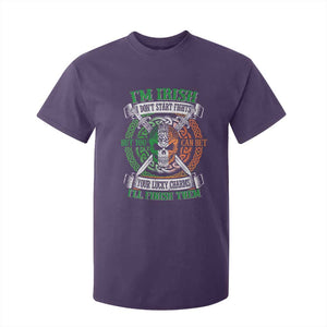 Irish Pride T Shirt For Kid You Can Bet Your Lucky Charms I'll Finish Them TS09 Purple Print Your Wear