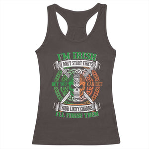 Irish Pride Racerback Tank Top You Can Bet Your Lucky Charms I'll Finish Them TS09 Dark Chocolate Print Your Wear