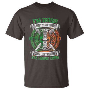 Irish Pride T Shirt You Can Bet Your Lucky Charms I'll Finish Them TS09 Dark Chocolate Print Your Wear