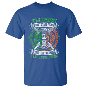 Irish Pride T Shirt You Can Bet Your Lucky Charms I'll Finish Them TS09 Royal Blue Print Your Wear
