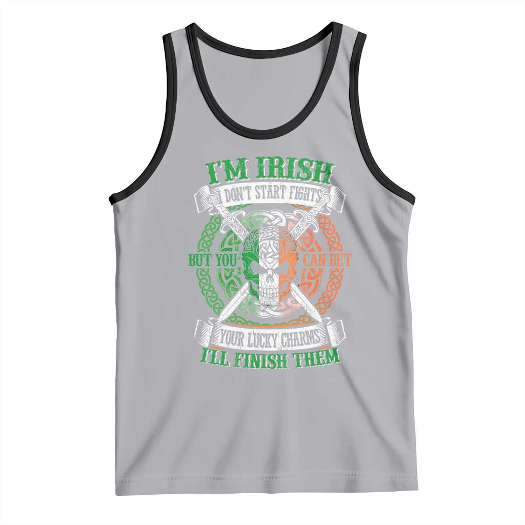 Irish Pride Tank Top You Can Bet Your Lucky Charms I'll Finish Them TS09 Athletic Heather Black Print Your Wear