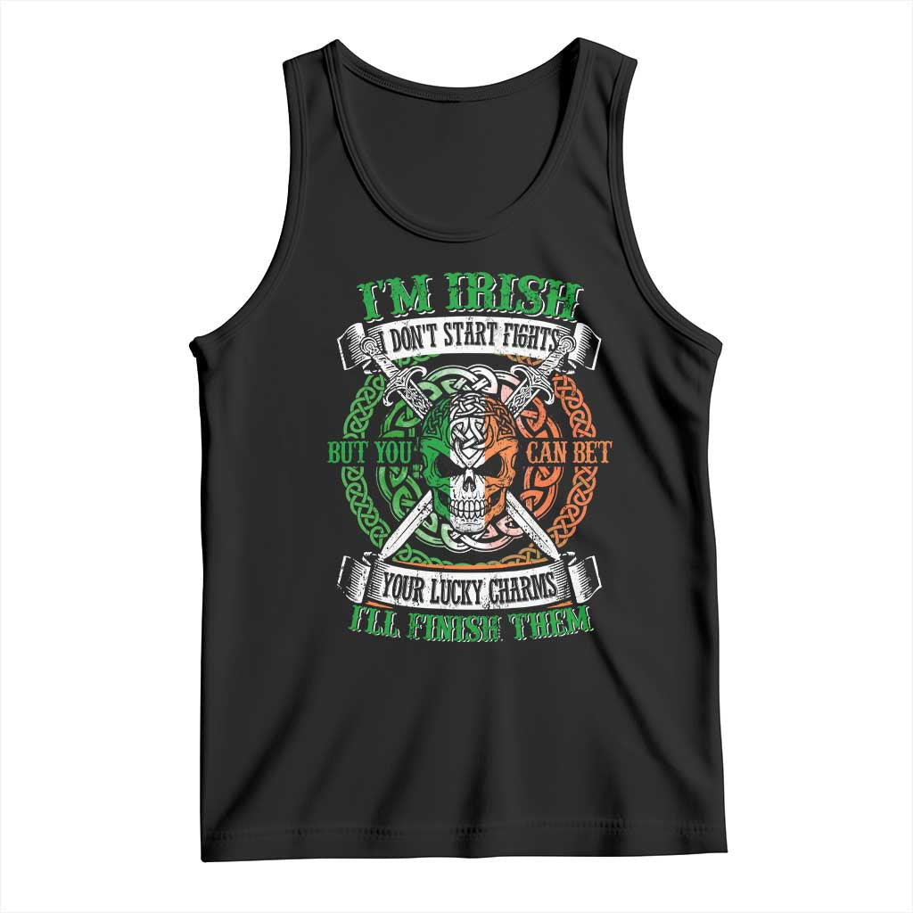 Irish Pride Tank Top You Can Bet Your Lucky Charms I'll Finish Them TS09 Black Print Your Wear