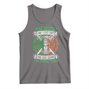 Irish Pride Tank Top You Can Bet Your Lucky Charms I'll Finish Them TS09 Deep Heather Print Your Wear