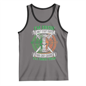Irish Pride Tank Top You Can Bet Your Lucky Charms I'll Finish Them TS09 Deep Heather Black Print Your Wear