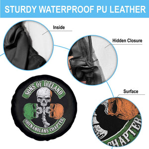Irish Pride Spare Tire Cover Sons Of Ireland Shenanigans Chapter Skull Shamrock TS09 Print Your Wear