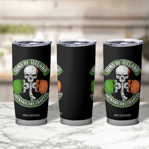 Irish Pride Tumbler Cup Sons Of Ireland Shenanigans Chapter Skull Shamrock TS09 Print Your Wear