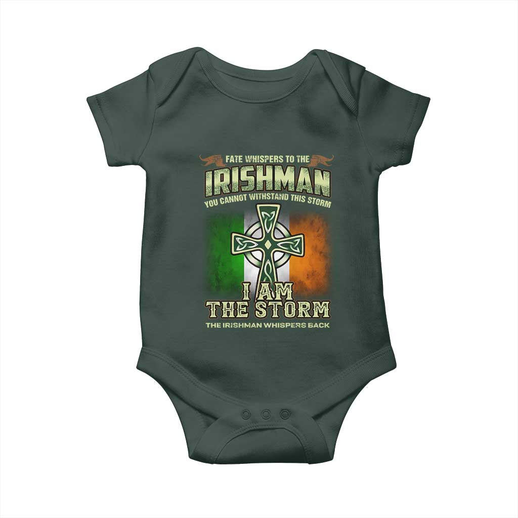 Irish Pride Baby Onesie Irish Warrior I Am The Storm The Irishman Whispers Back TS09 Print Your Wear