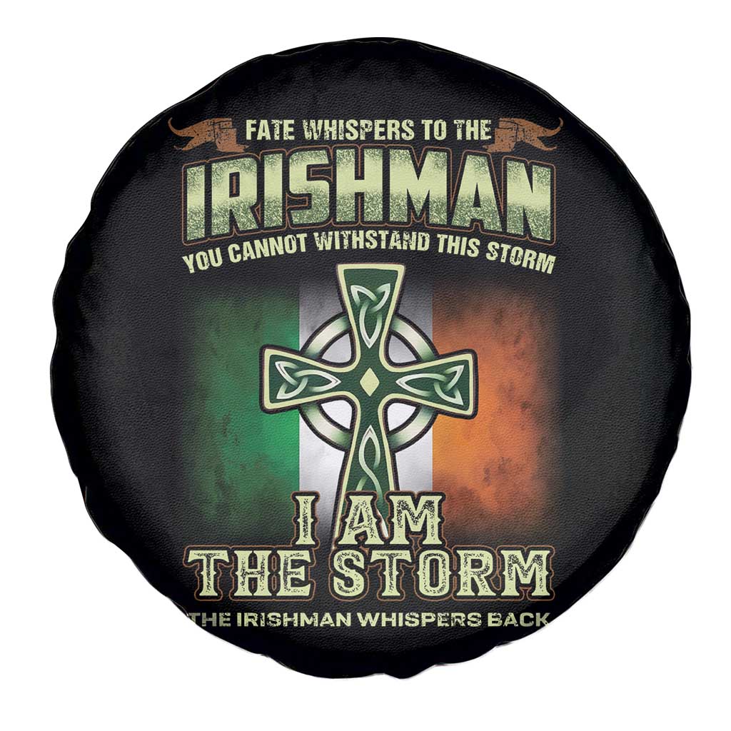 Irish Pride Spare Tire Cover Irish Warrior I Am The Storm The Irishman Whispers Back TS09 Print Your Wear